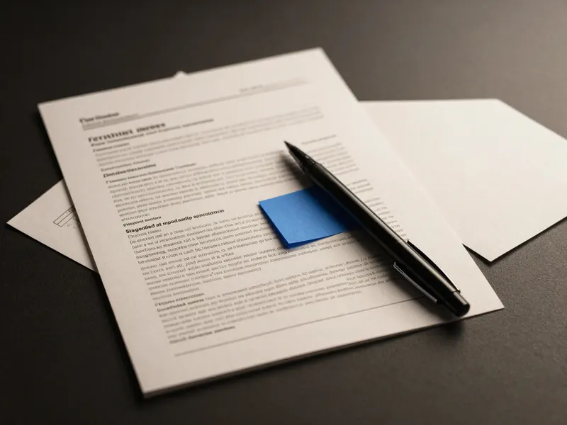 Documents de travail annotés sur un bureau
