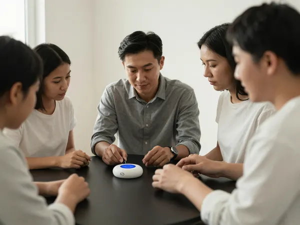 Équipe de startup réunie autour d'un projet